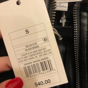 Target Faux Leather Jacket, Size S